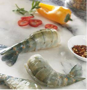 Frozen Freshwater Shrimp - 6/8 ct, Raw, EZ Peel, Shell-on, Headless, IQF - 2 lb bag