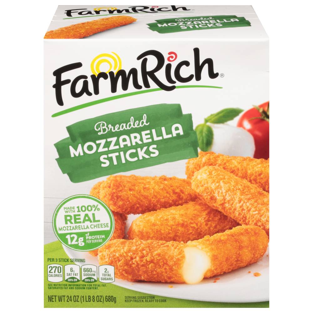 Farm Rich Breaded Mozzarella Sticks (1.5 lbs)