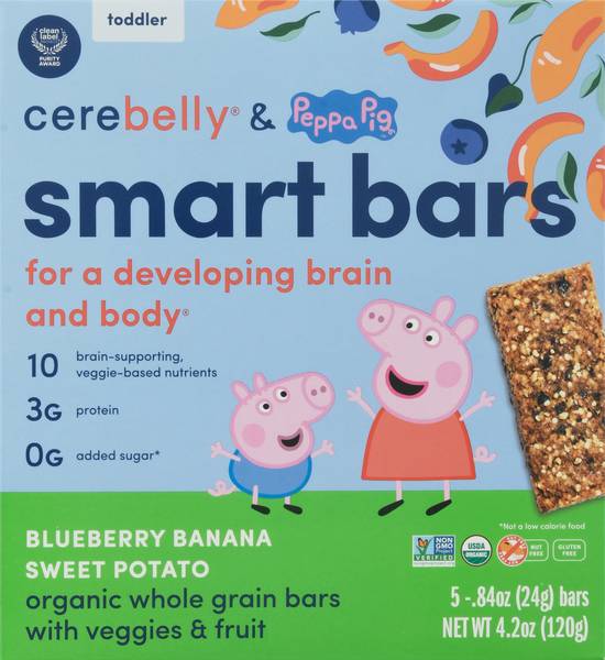 Cerebelly Blueberry Banana Sweet Potato Bars (5 ct)