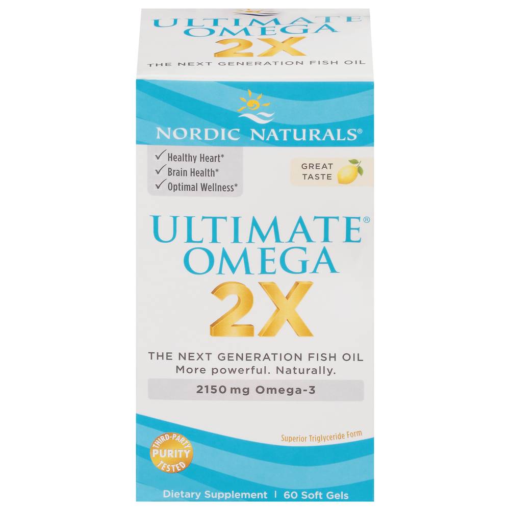 Nordic Naturals Ultimate Omega Fish Oil 2150 mg Soft Gels (lemon)