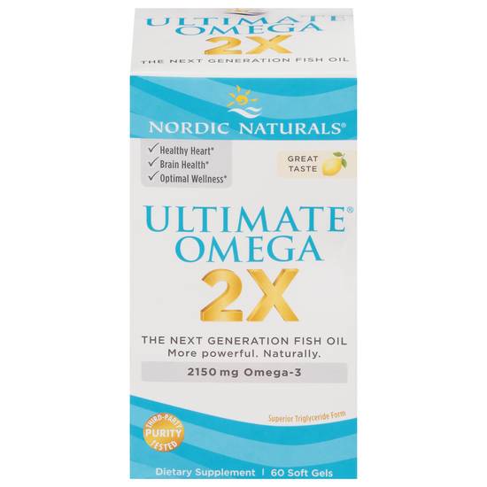 Nordic Naturals Ultimate Omega Fish Oil 2150 mg Soft Gels (lemon)
