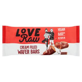 Love Raw Cre&M Filled Wafer Bars 2 X 21.5G (43G)
