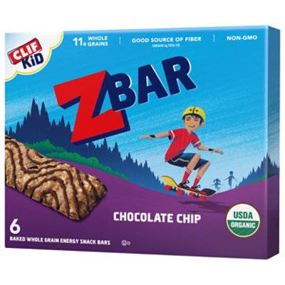 Clif Kid Zbar Chocolate Chip Organic Snack Bars - 6 Count