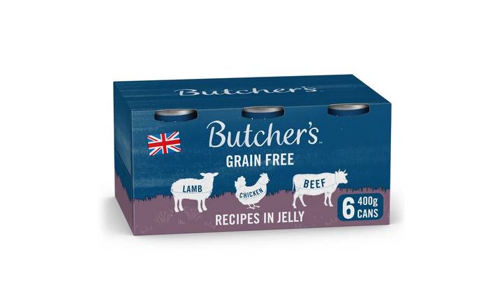 Butcher's Meaty Recipes In Jelly 6 Pack 400g (397595)