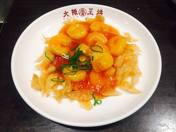 海老のチリソース  Shrimps with Chili Sauce