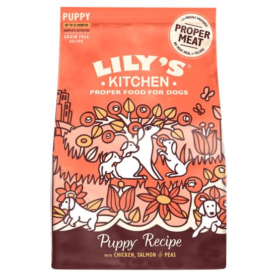 Lily's Kitchen Chicken & Salmon Puppy Recipe Complete Dry Dog Food