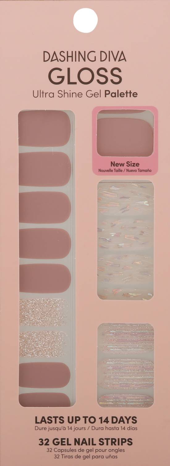 Dashing Diva After Glow Gel Nail Strips (32 ct)