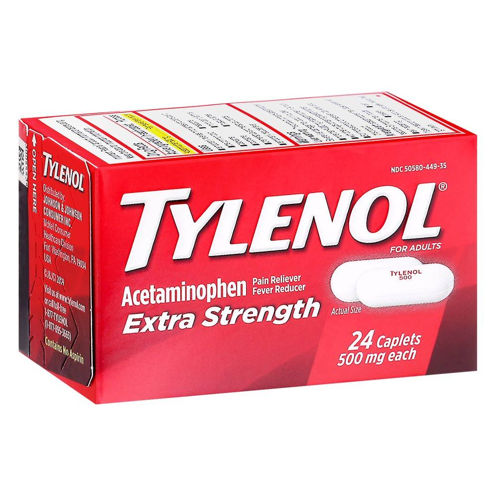 Tylenol Extra Strength Caplets 24-Count