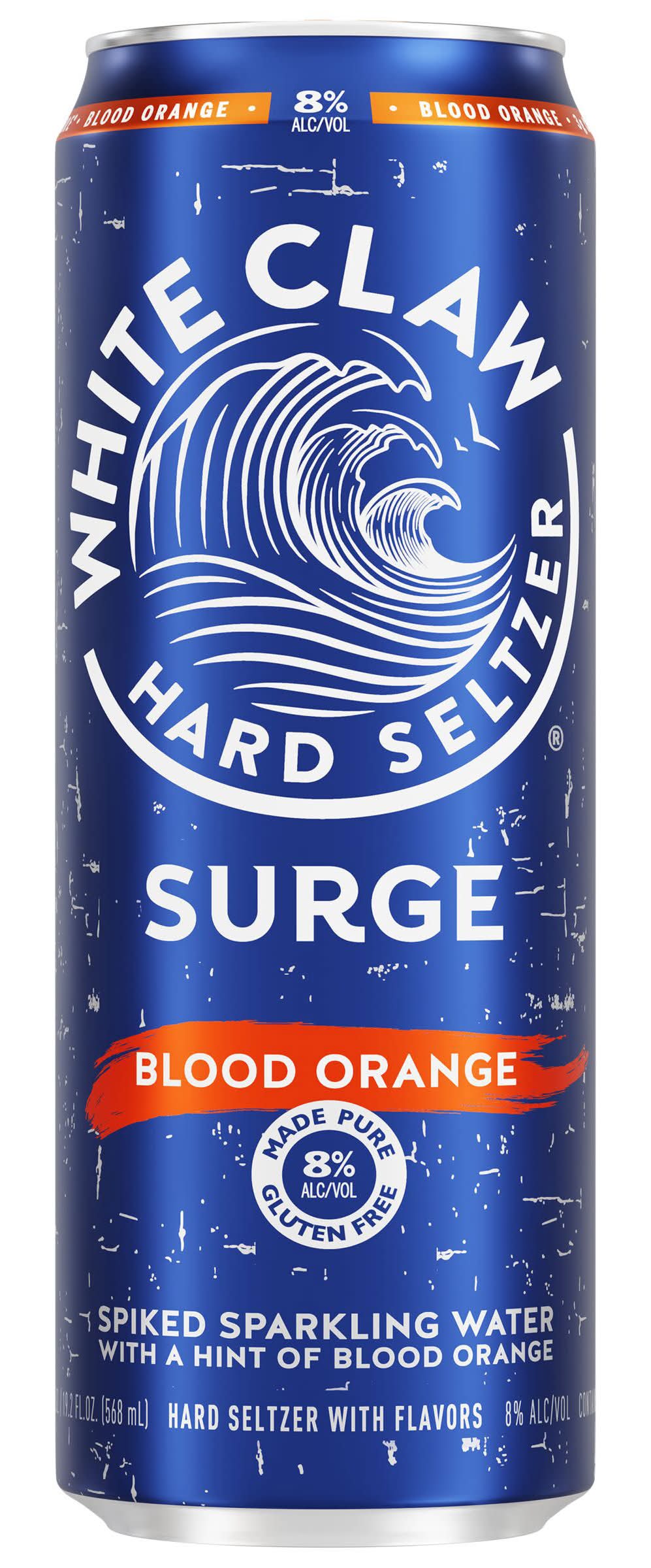 White Claw Gluten Free Surge Hard Seltzer, Blood Orange (19.2 fl oz)