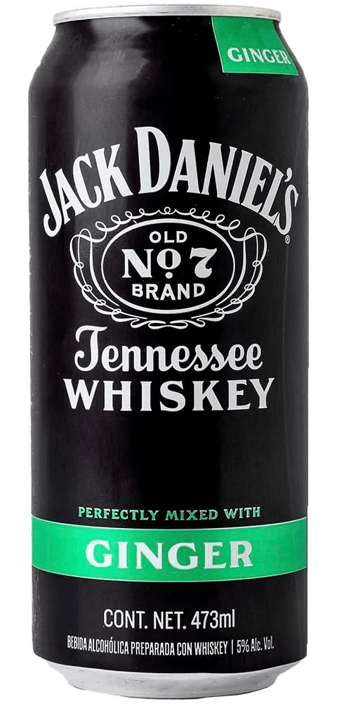 Jack Daniel's · Bebida alcohólica preparada, jengibre (473 ml)