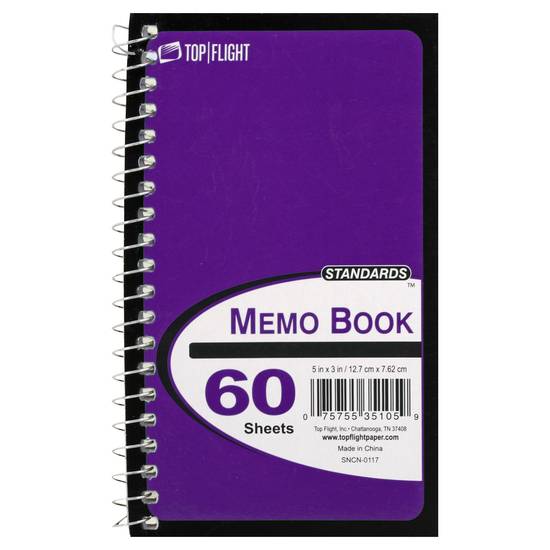 Top Flight Memo Book 60-sheets (1 book)