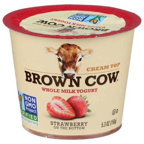 Brown Cow Strawberry Cream Top Yogurt