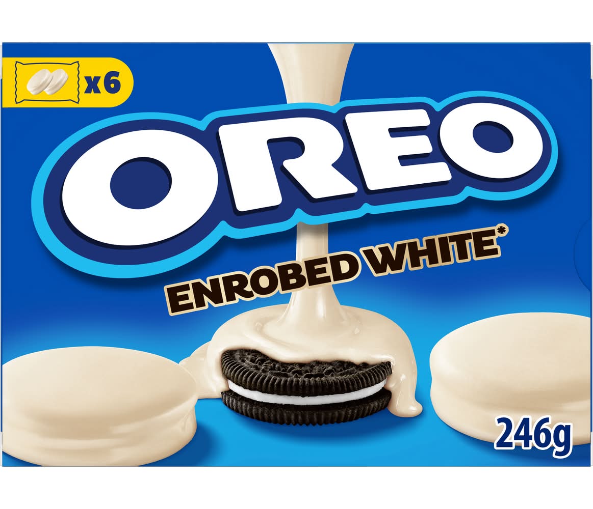Oreo - Biscuits enrobés au chocolat blanc (246g)