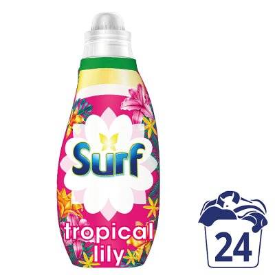 Surf Concentrated Liquid Laundry Detergent Tropical Lily 24 Washes