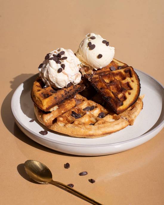 Double Scoop Choc Chip Waffle
