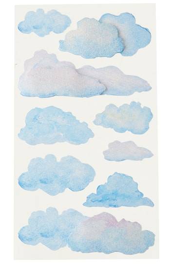 Recollections Cloud Stickers, 4 in x 8.5 in (9 ct)