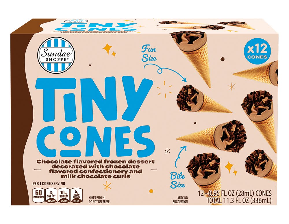 Sundae Shoppe Chocolate Tiny Cones