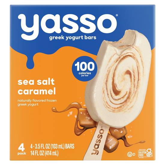 Yasso Frozen Greek Yogurt Bars (sea salt caramel)