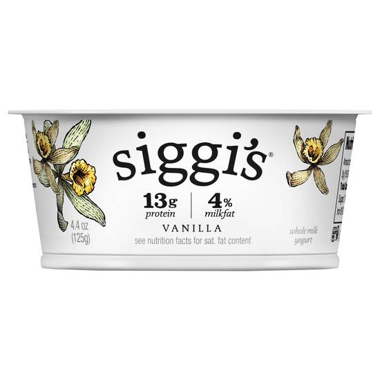 Siggi's Strained Whole Milk Yogurt (vanilla)