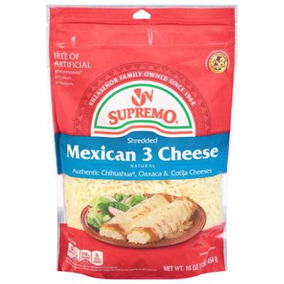 Supremo 3 Cheese Mexican Blend Shred