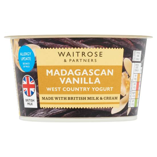 Waitrose Madagascan Vanilla Yogurt