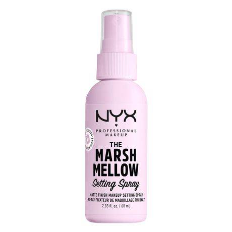 NYX PROFESSIONAL MAKEUP, Brume fixatrice matte Marshmellow, 10 Bienfaits qui prolongent le maquillage, Tenue 16 heures, Formule végane
