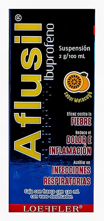 Aflusil · Ibuprofeno en suspensión oral 2 g/100 ml (120 ml)