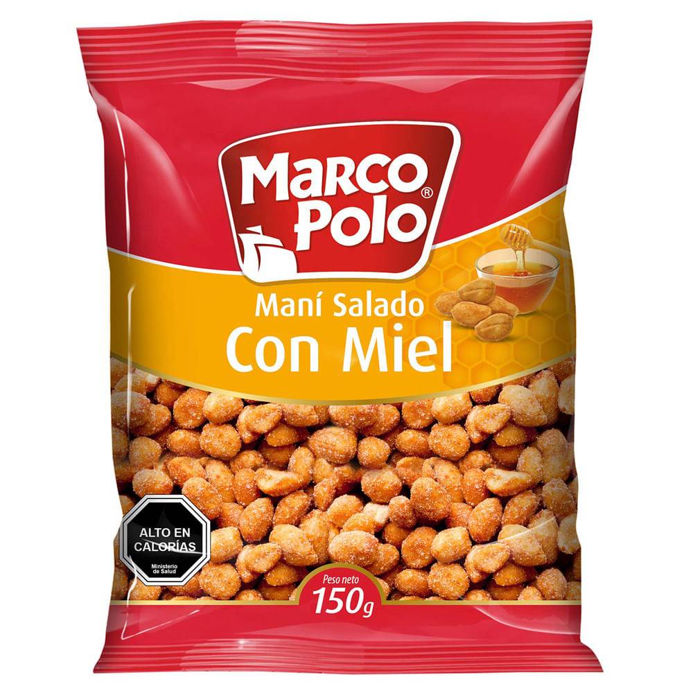 Marco polo maní con miel (bolsa 150 g)