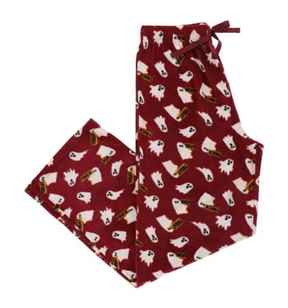 Holiday Microfleece Pants Small Ghosts