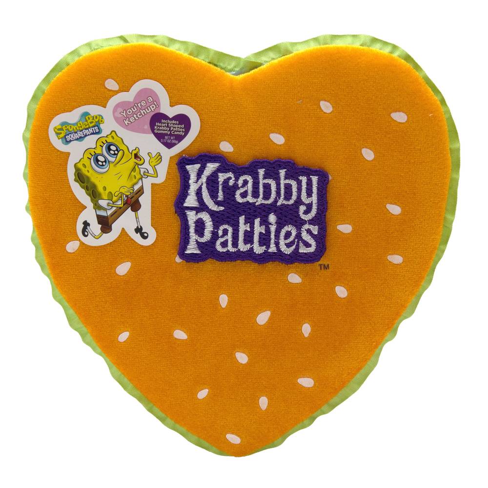 Krabby Patties Plush Heart Box (2.18 lbs)