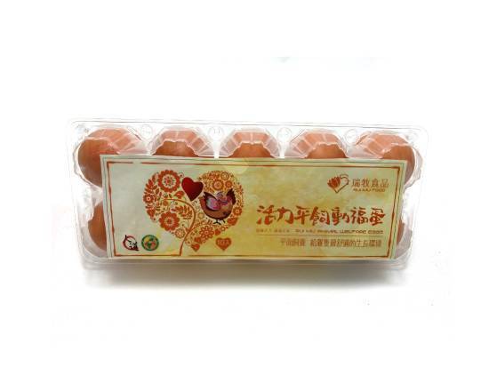 瑞牧食品-活力平飼動福蛋(10粒/盒)