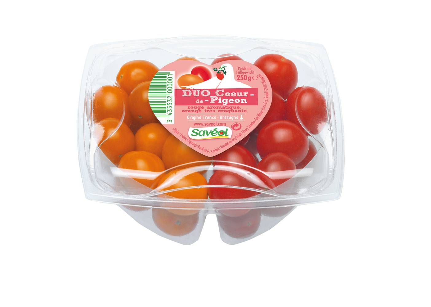 Savéol - Tomate duo cœur pigeon (250g)