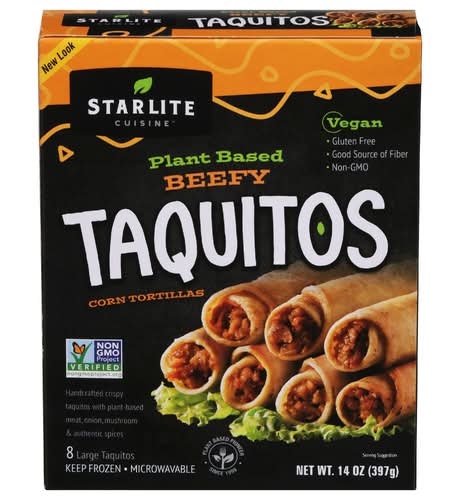 Starlite Plant Based Beefy Taquitos