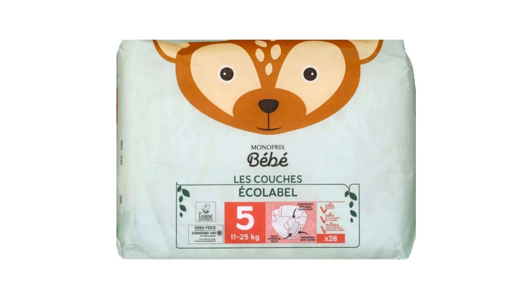 Monoprix bébé Couches écologiques Taille 5 x28 Le paquet de 28