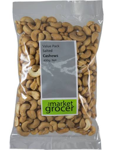 The Market Grocer Cashews Salted (400g)