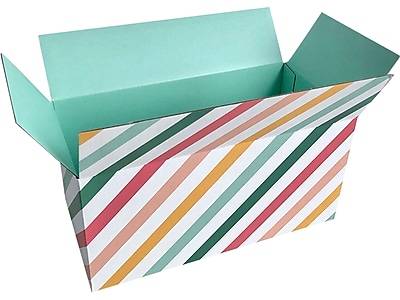 Happy Mail Striped Shipping Box