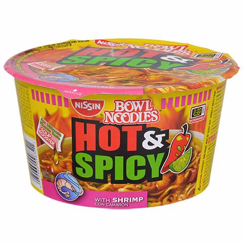 Nissin Hot & Spicy Shrimp Noodle Bowl 3.27oz