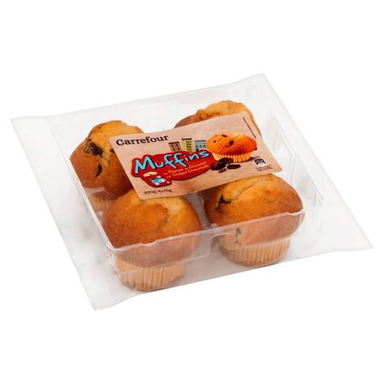 Carrefour Muffins aux Pépites de Chocolat 4 x 75 g