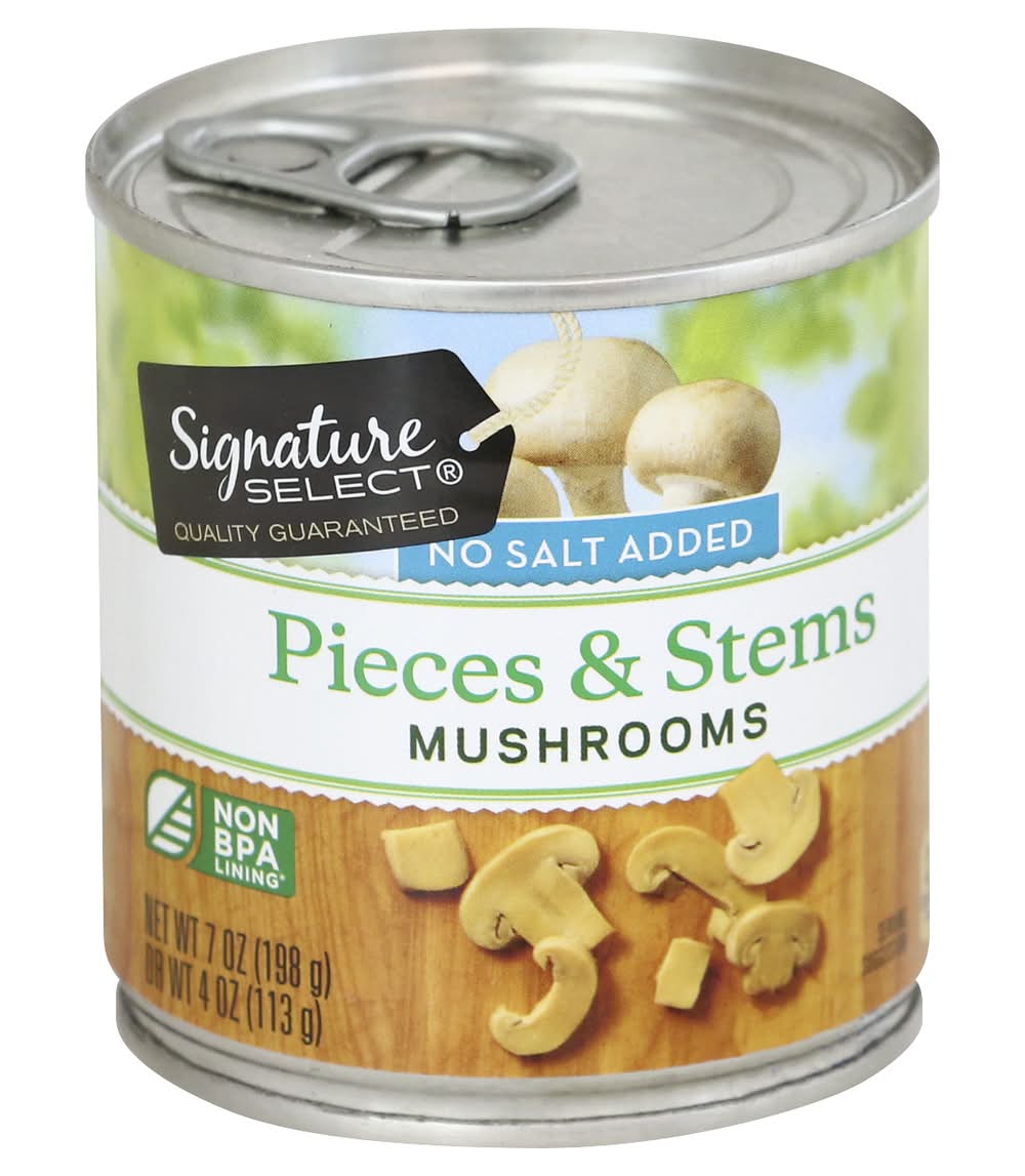 Signature Select Mushrooms Pieces & Stems No Salt (7 oz)