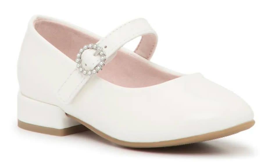 Kelly & Katie Lil Riley Mary Jane Pump - Kids' (White Medium - 11 Youth)