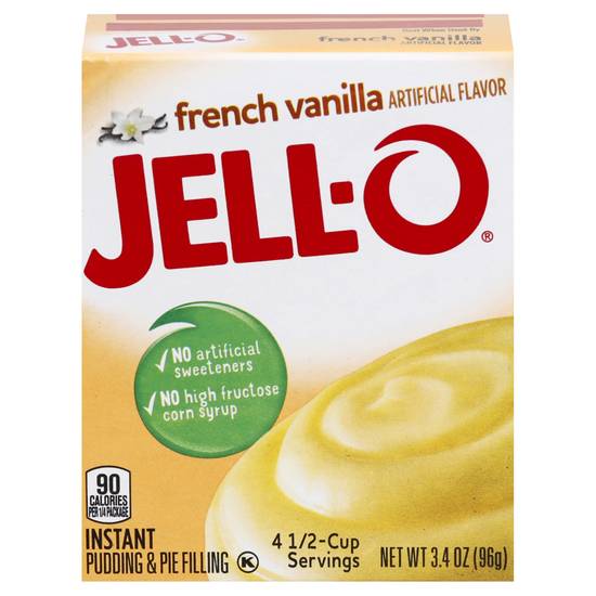 Jell-O French Vanilla Flavor Instant Pudding & Pie Filling Mix