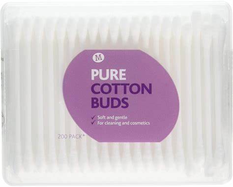 Nutmeg Paper Stemmed Cotton Buds (200 pack)