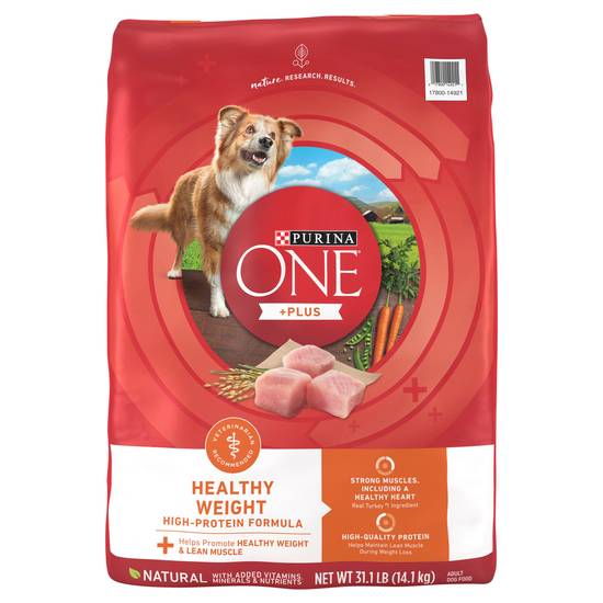 Purina One + Plus Natural Healthy Weight Real Turkey Adult Dog Food