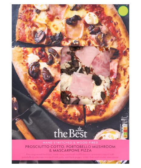 Morrisons The Best Ham Mushroom & Mascarpone Pizza (485g)