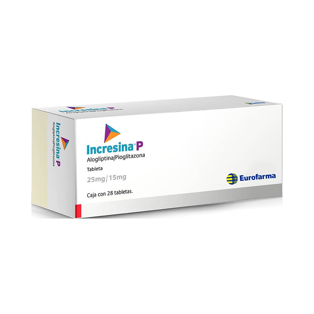 Incresina p · 25 Mg/15 mg 30 tabletas (30 mg)