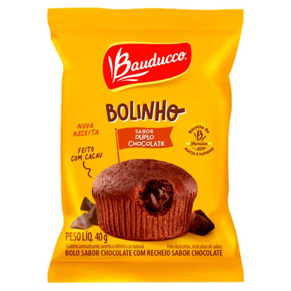 Bauducco bolinho recheado sabor duplo chocolate (40 g)