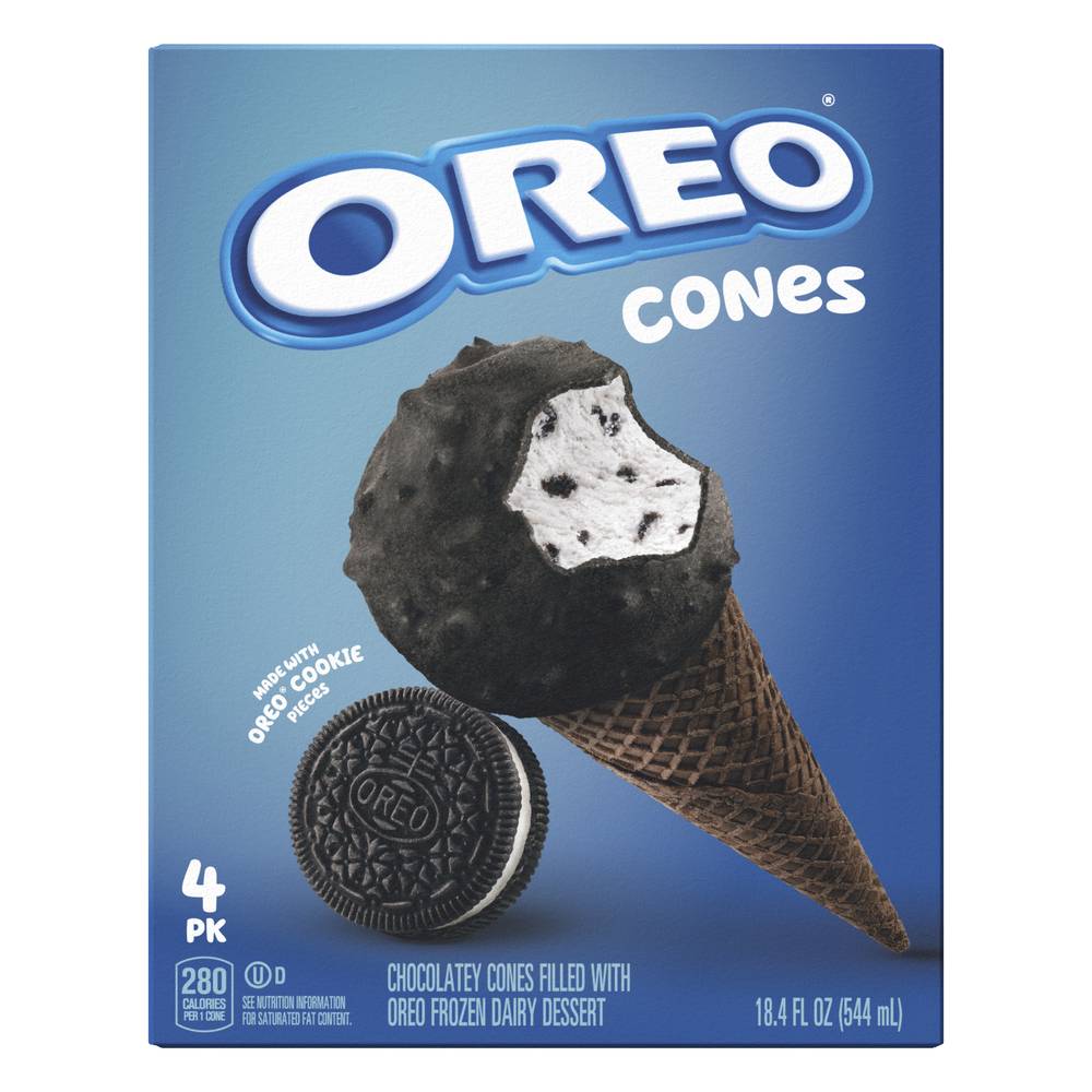 Oreo Frozen Dairy Dessert Cones (18.4 fl oz)