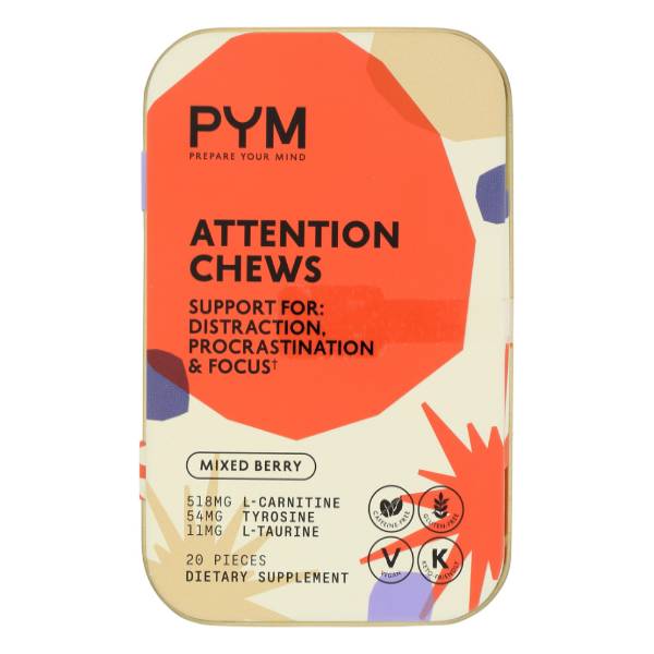 Pym Attention Chews (mixed berry)