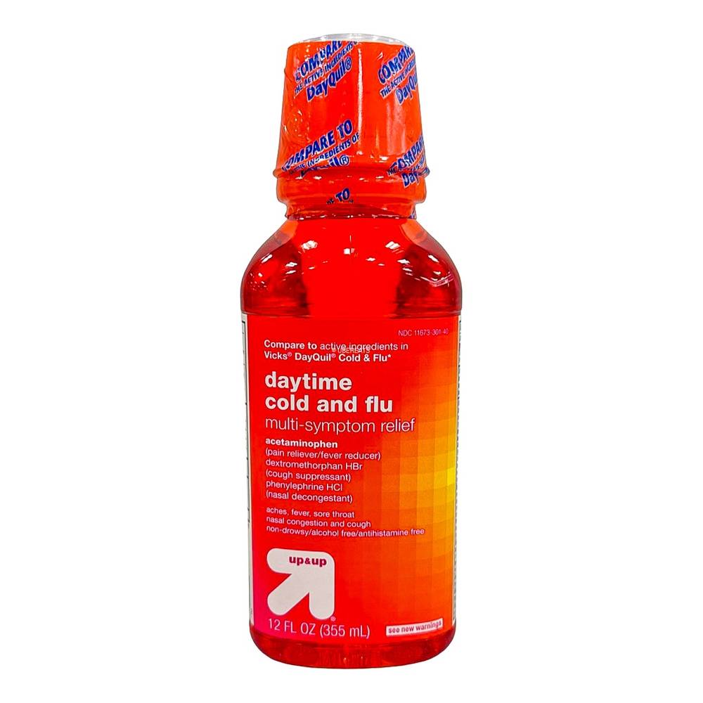 up&up Daytime Cold and Flu Multi Symptom Relief Liquid (12 fl oz)