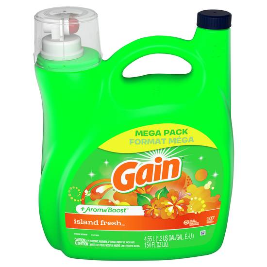 Gain +Aroma Boost Mega pack Island Fresh Detergent